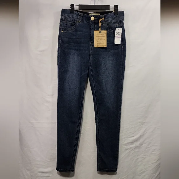 SOLD NWT Democracy Absolution Ankle Skimmer Jeans Women's 6 Dark Wash Soft Comfy - Picture 2 of 11